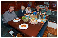 Sharing a Hearty Meal Aboard the Ocean Light II